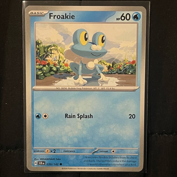 FROAKIE 2024 Scarlet & Violet: Stellar Crown #039/142 Base RAW TCG - MINT! - Picture 1 of 2